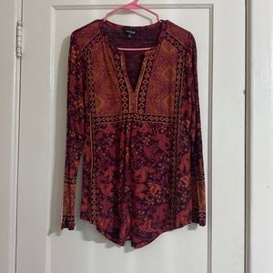 SIZE MEDIUM LUCKY BRAND TUNIC TOP